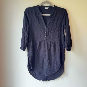 Jacqueline de Yong Black Long Popover Tunic Shirt 3/4 Sleeve EU 34 (XS-S)